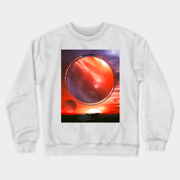 Elegant Crewneck Sweatshirt by Yokipon Art